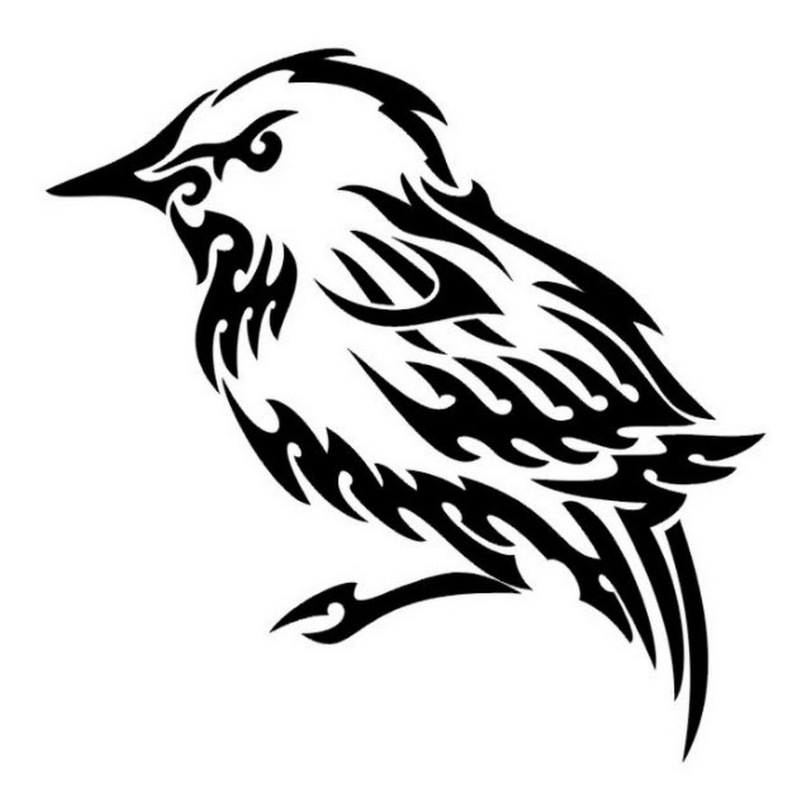 Трафарет синицы для рисования