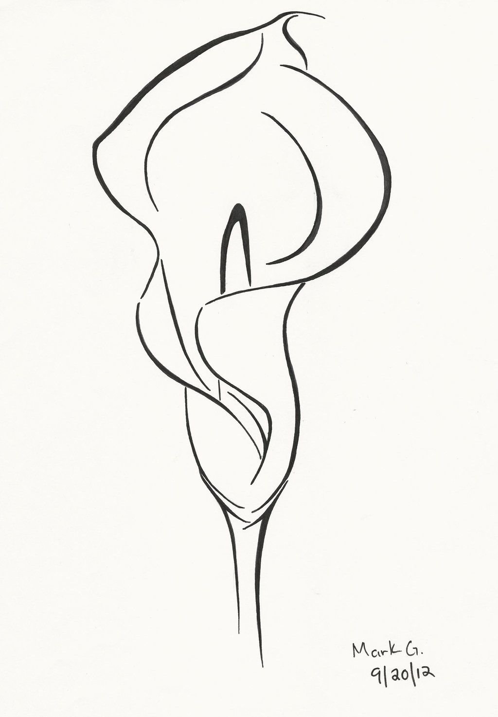 Рисунки карандашом одной линией