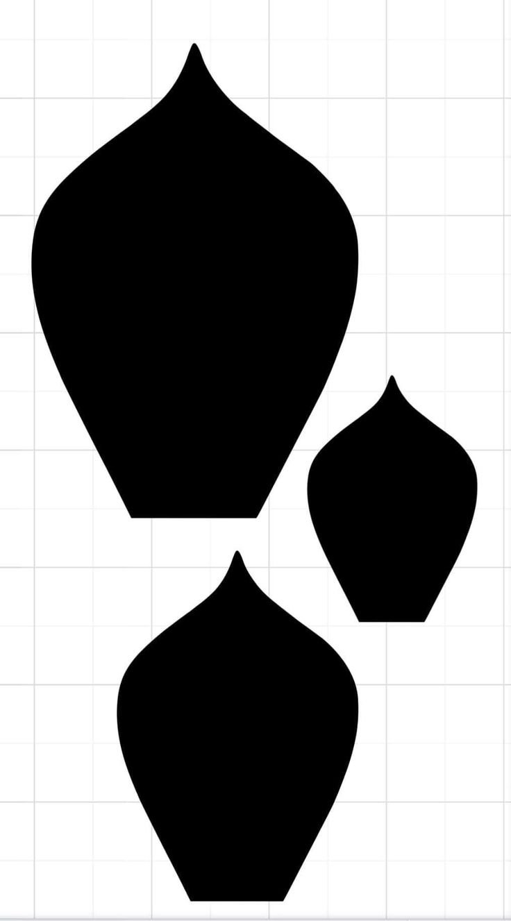 Лепесток трафарет