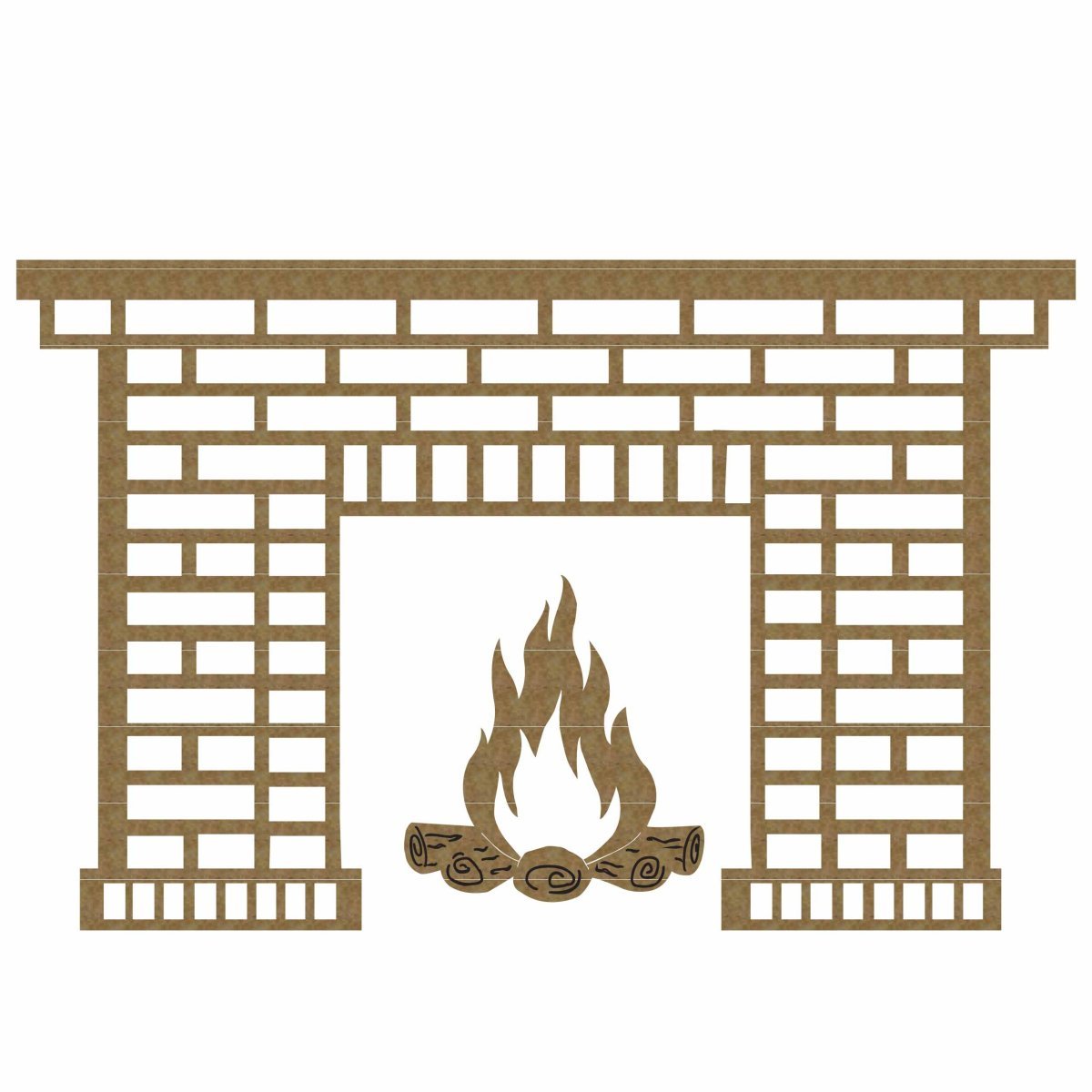 Раскраска красивая камин