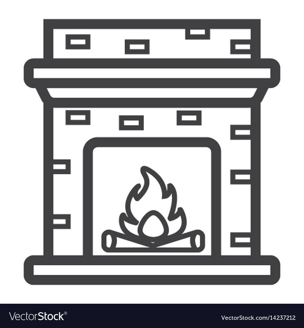 Камин рисунок объемный