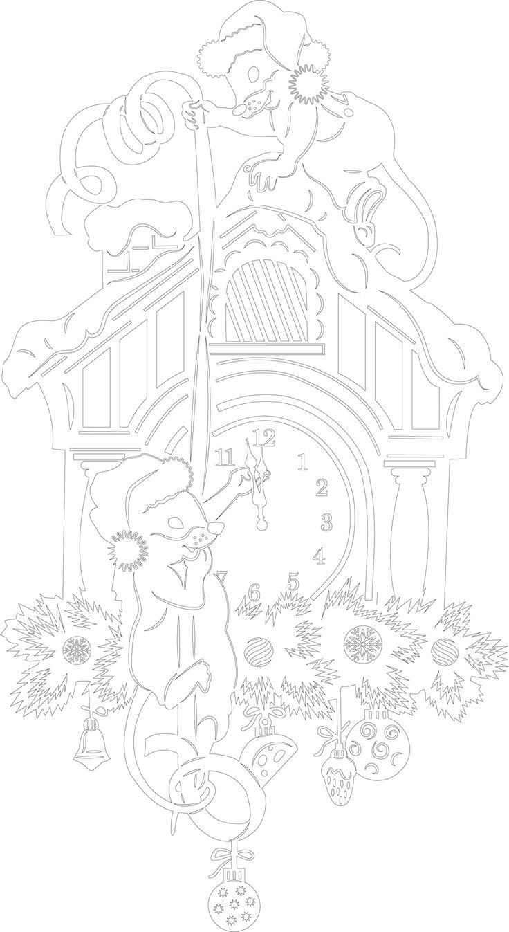 Трафарет "камин"