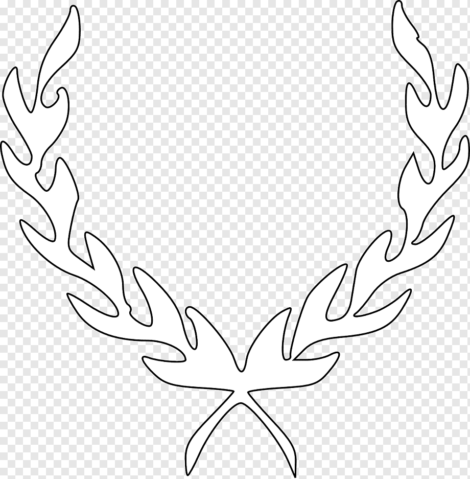 Трафарет лаврового венка