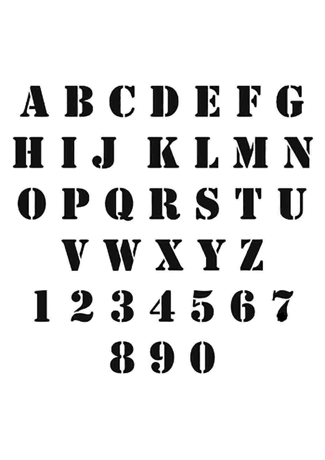 Трафаретный шрифт