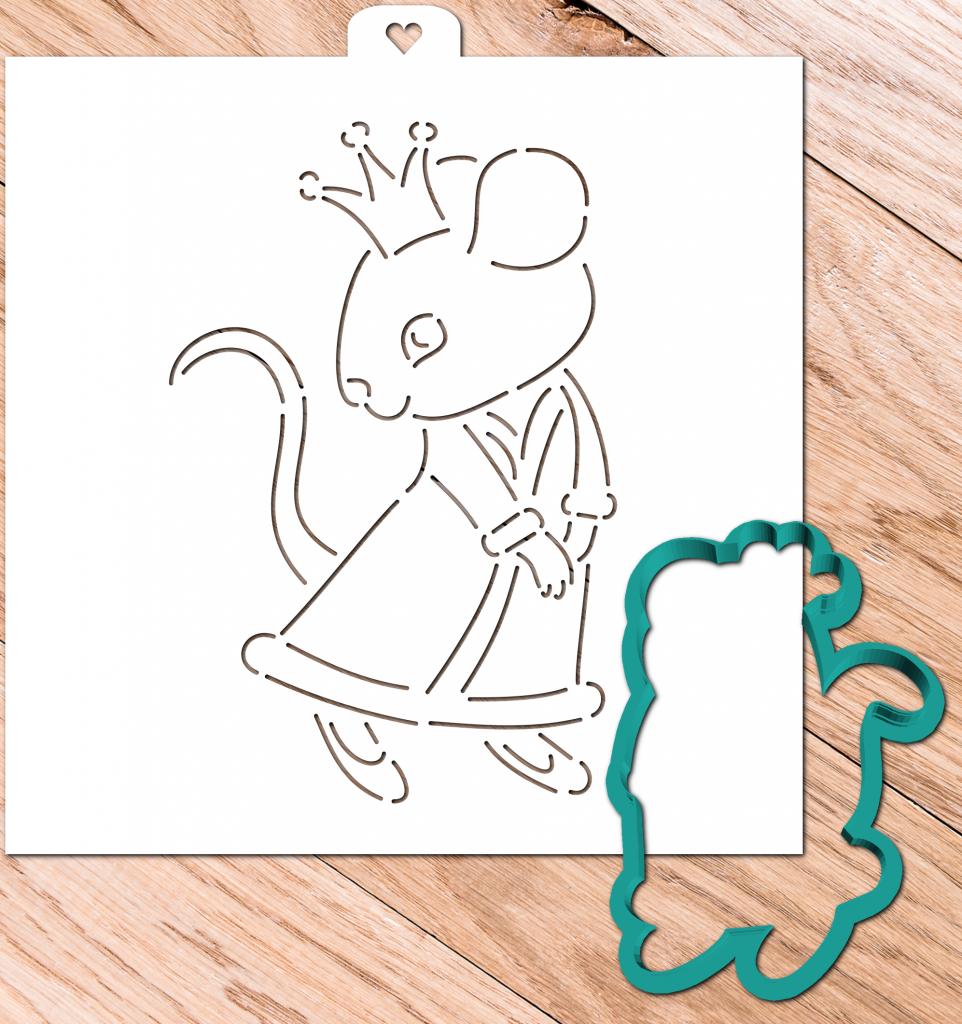 Трафарет мышки