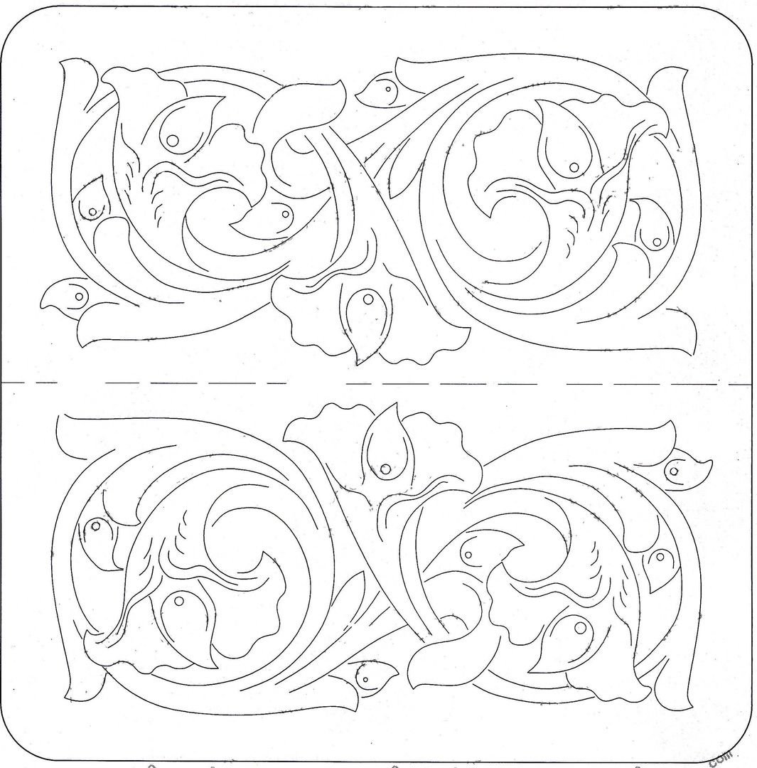 Шеридан орнамент тиснение орнамент