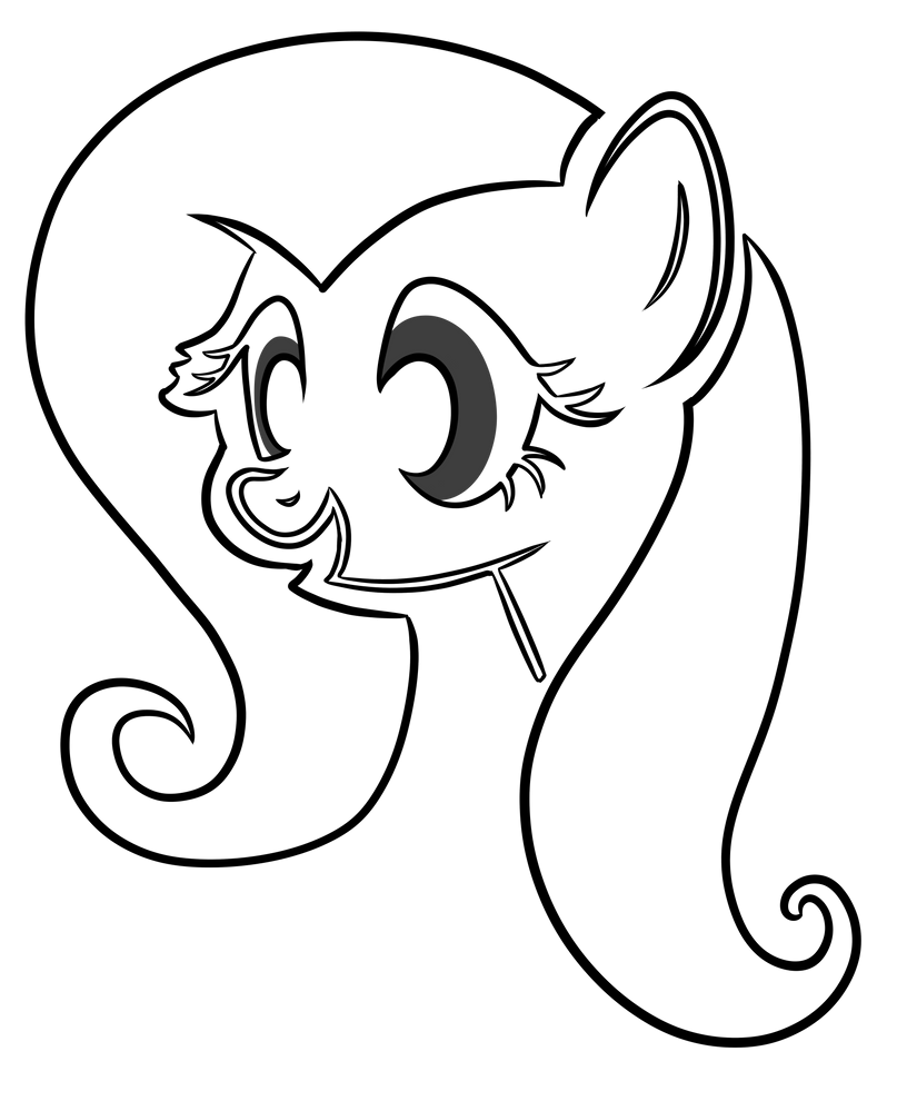 Трафарет пони