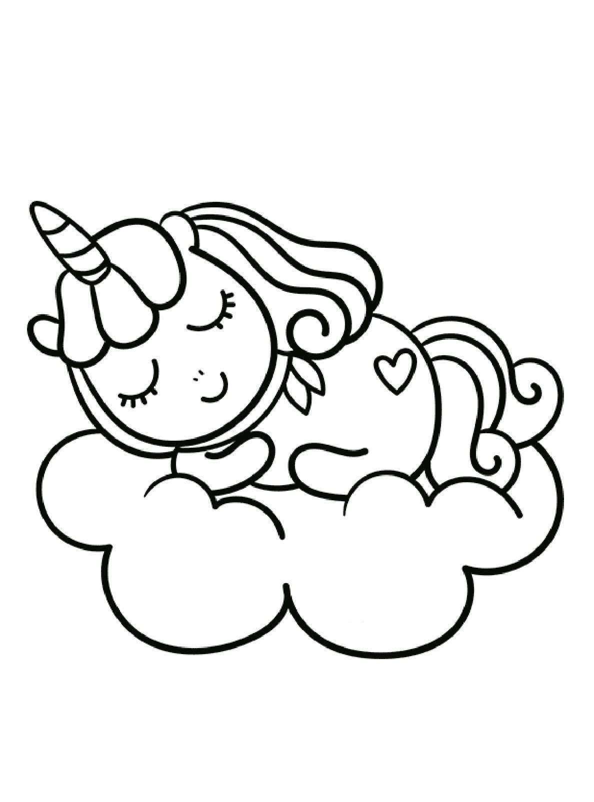 Единорог трафарет