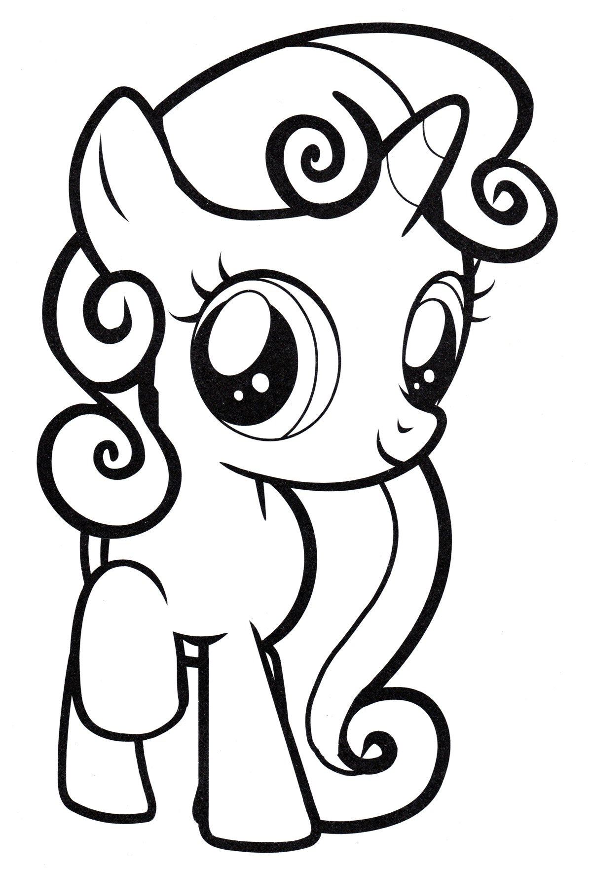 Пони силуэт