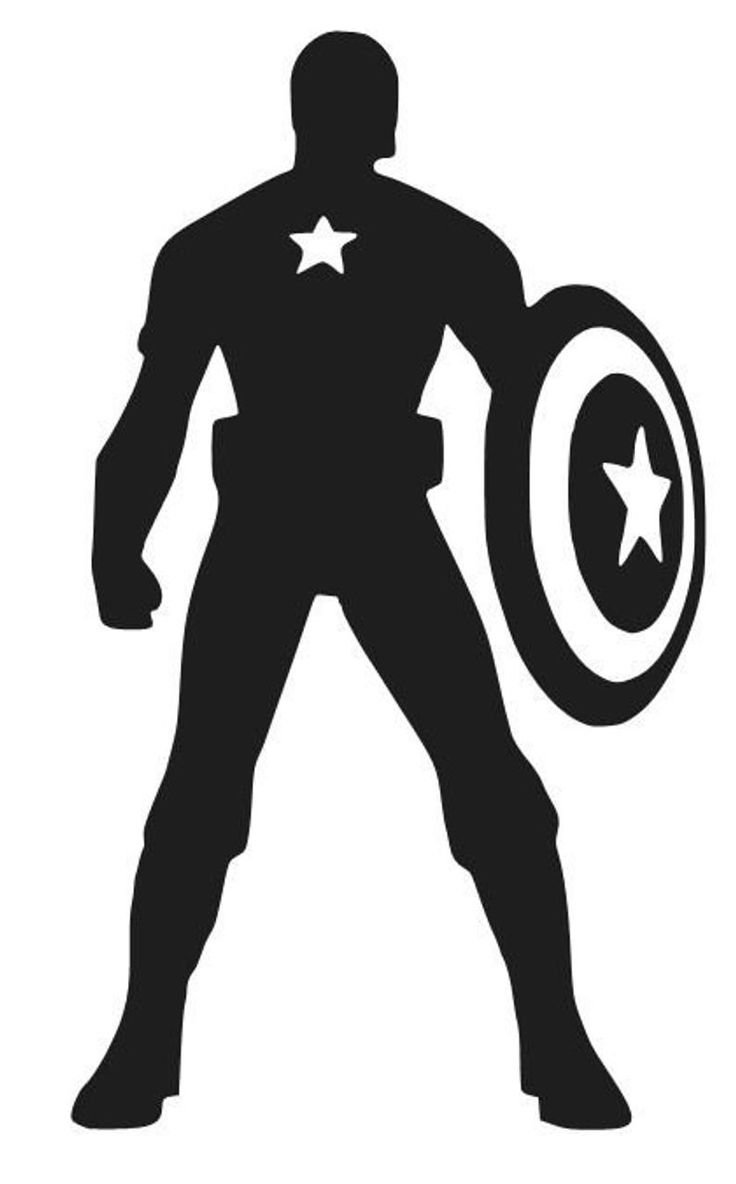 Силуэты героев Марвел