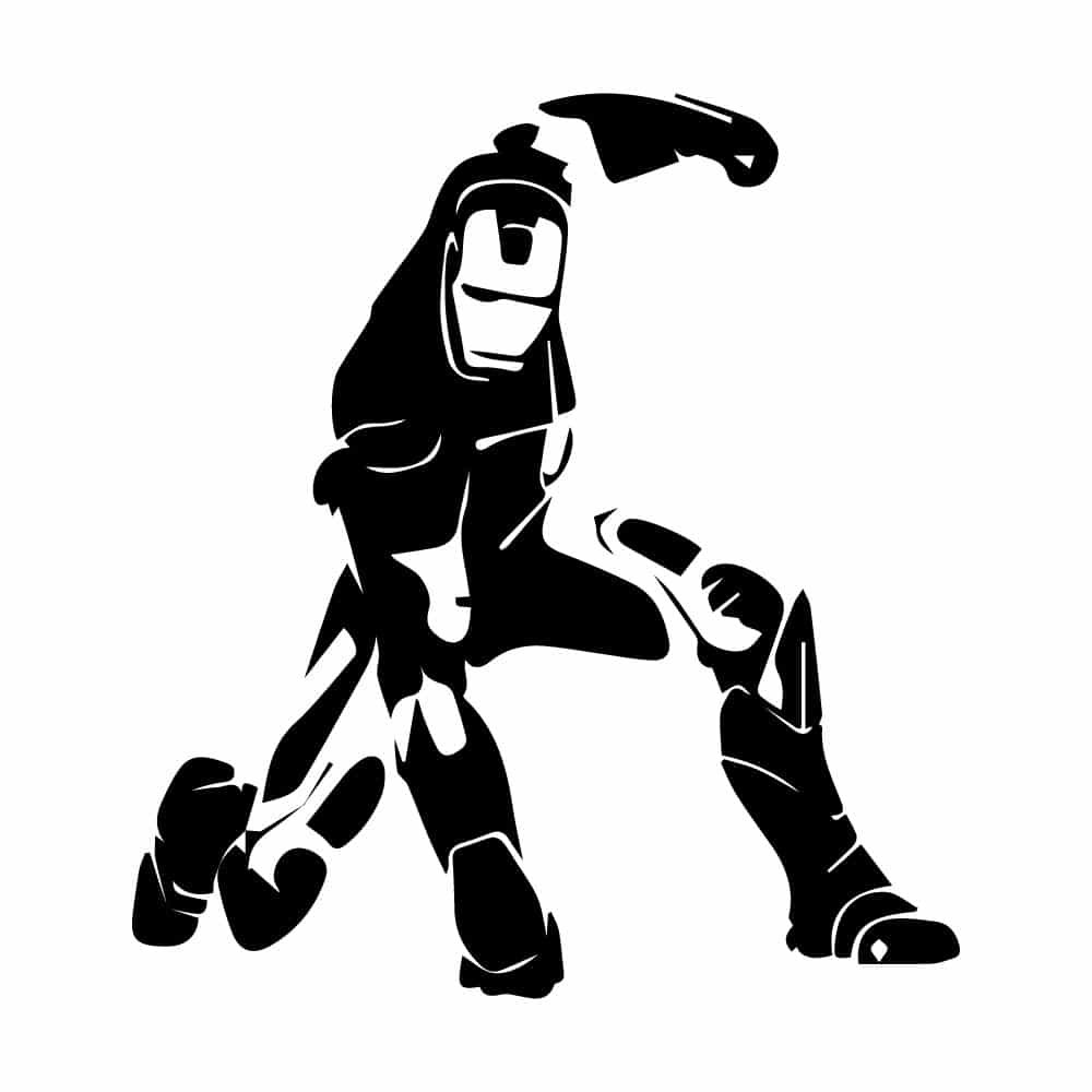 Зелезный человек силует