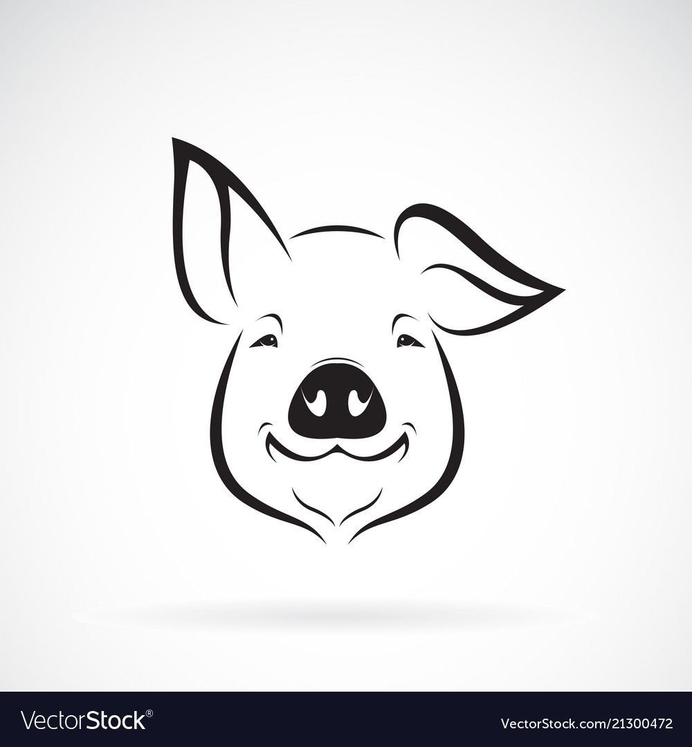 Новогодние вырезки на окна поросята