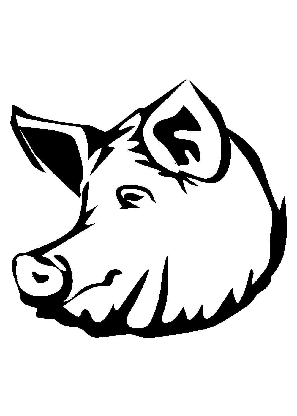 Свинья копилка раскраска