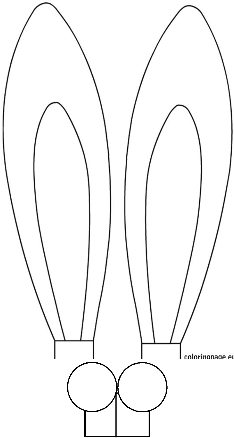 Ухо раскраска для детей