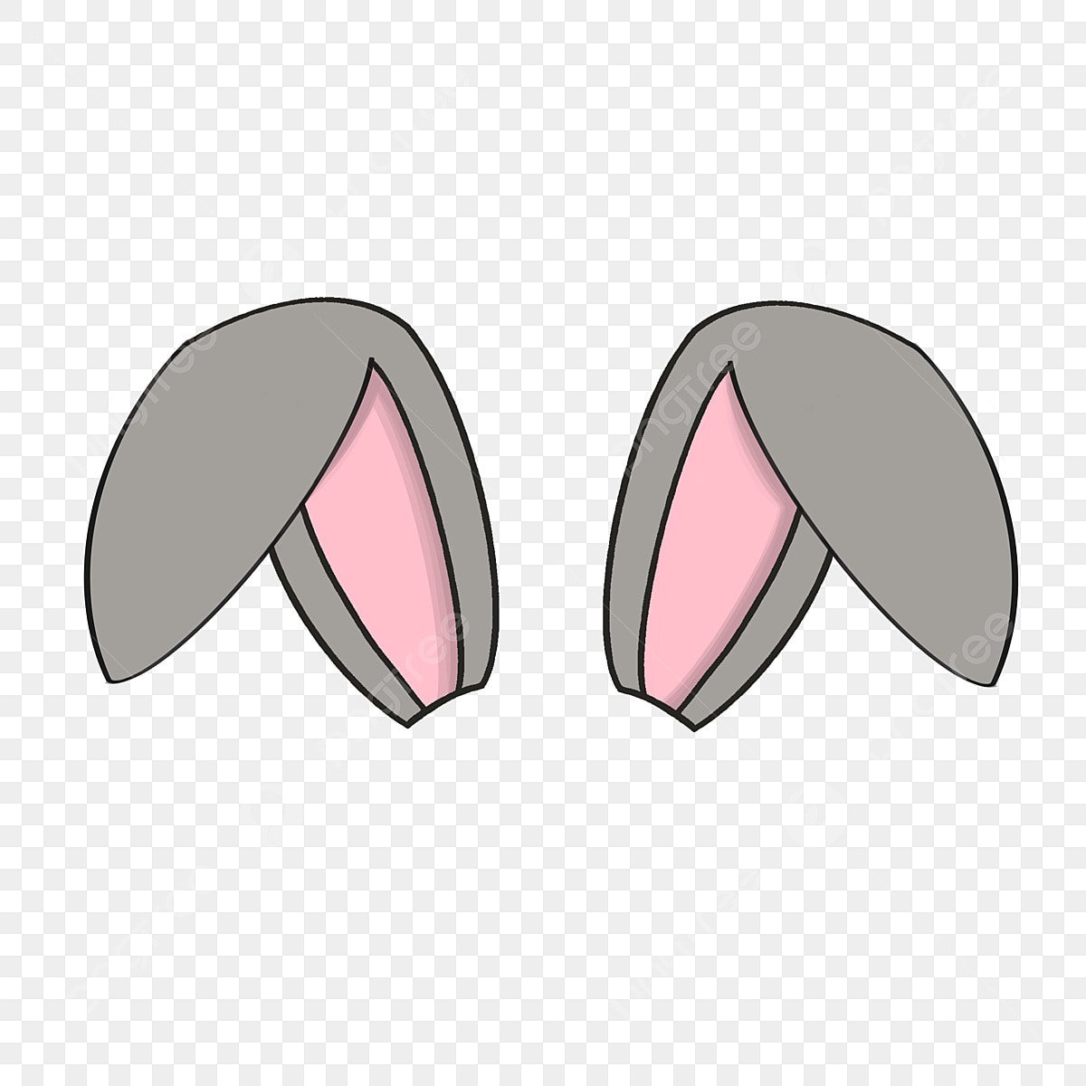 Уши зайца из бумаги