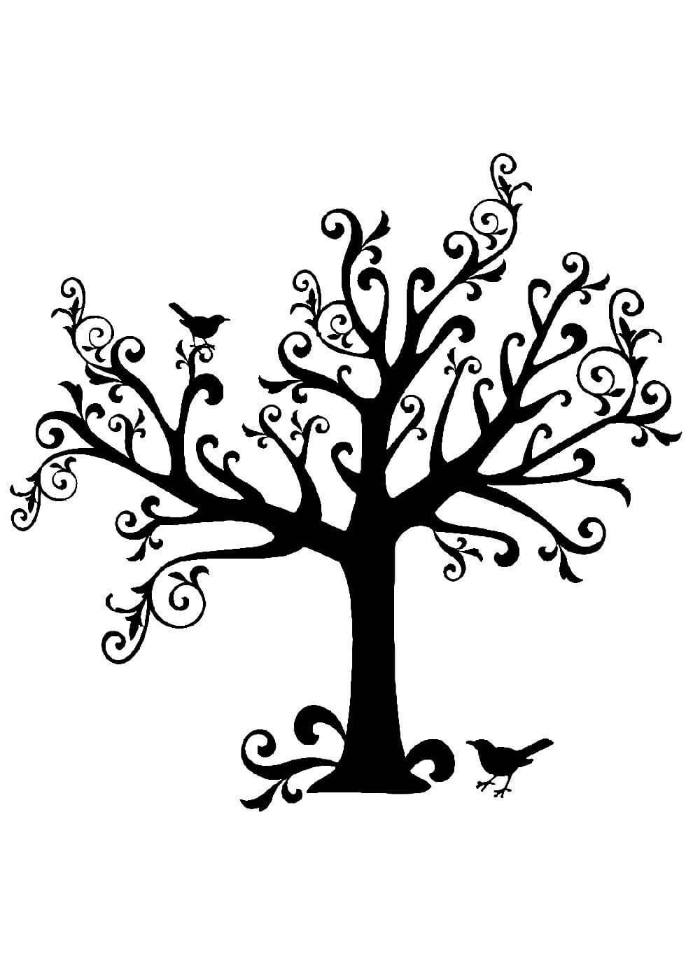 Древо жизни трафарет