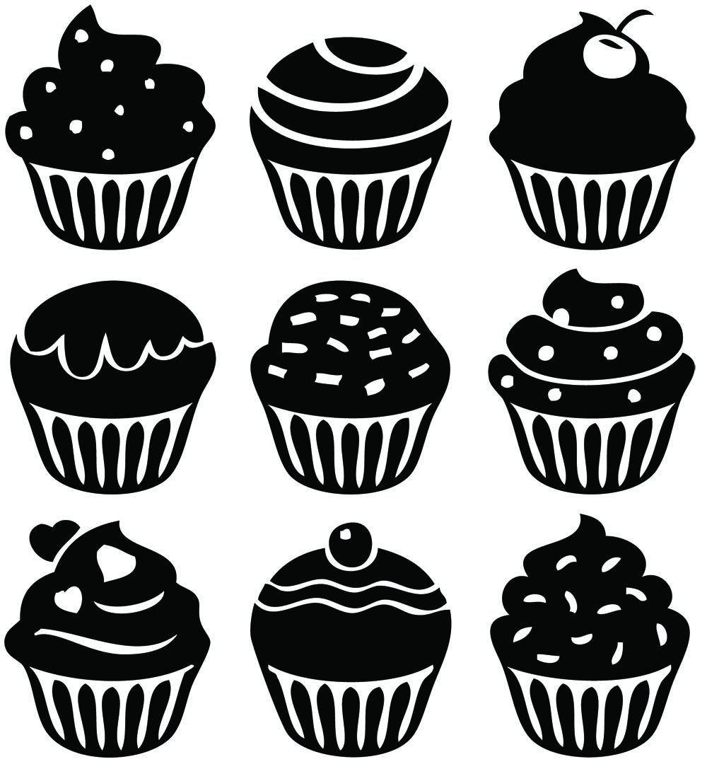 Раскраска кексик