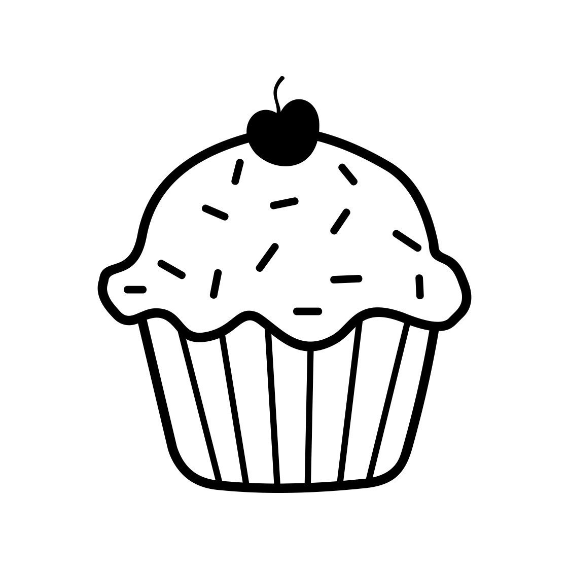 Кекс трафарет