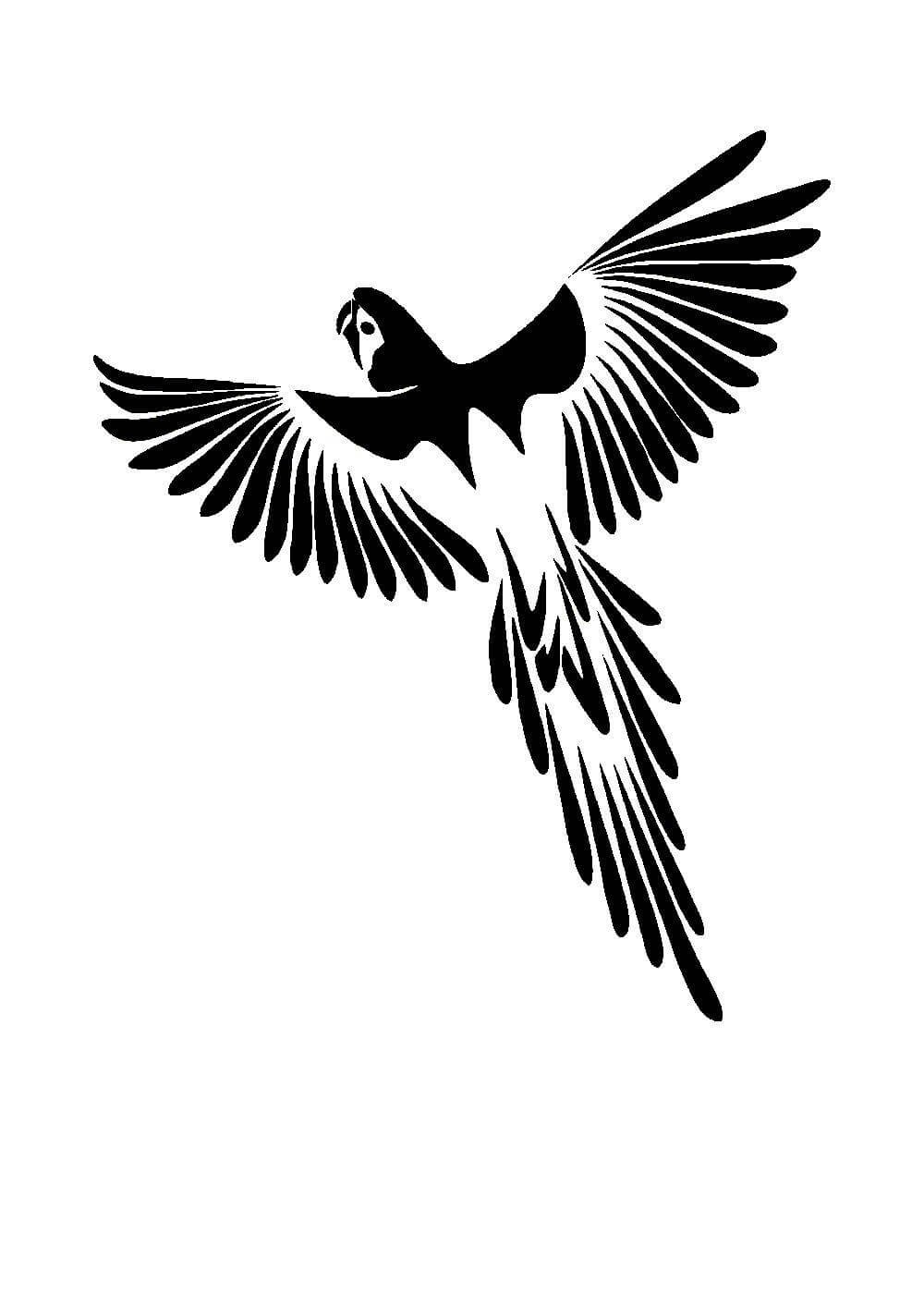 Стилизованная птица в полете