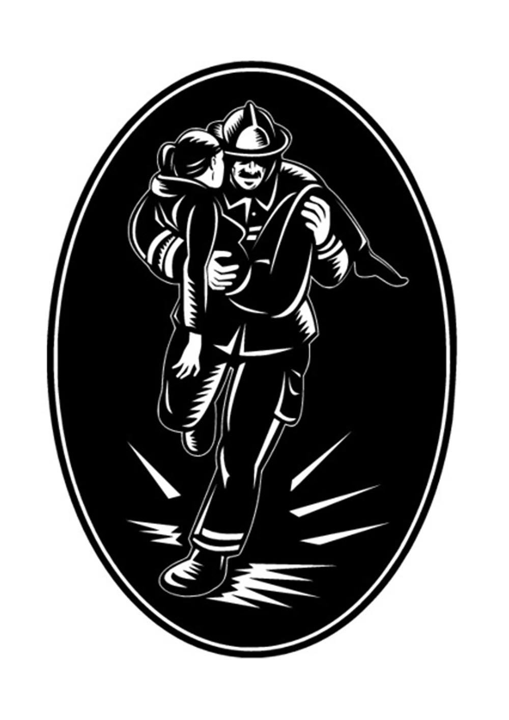 Пожарные наклейки