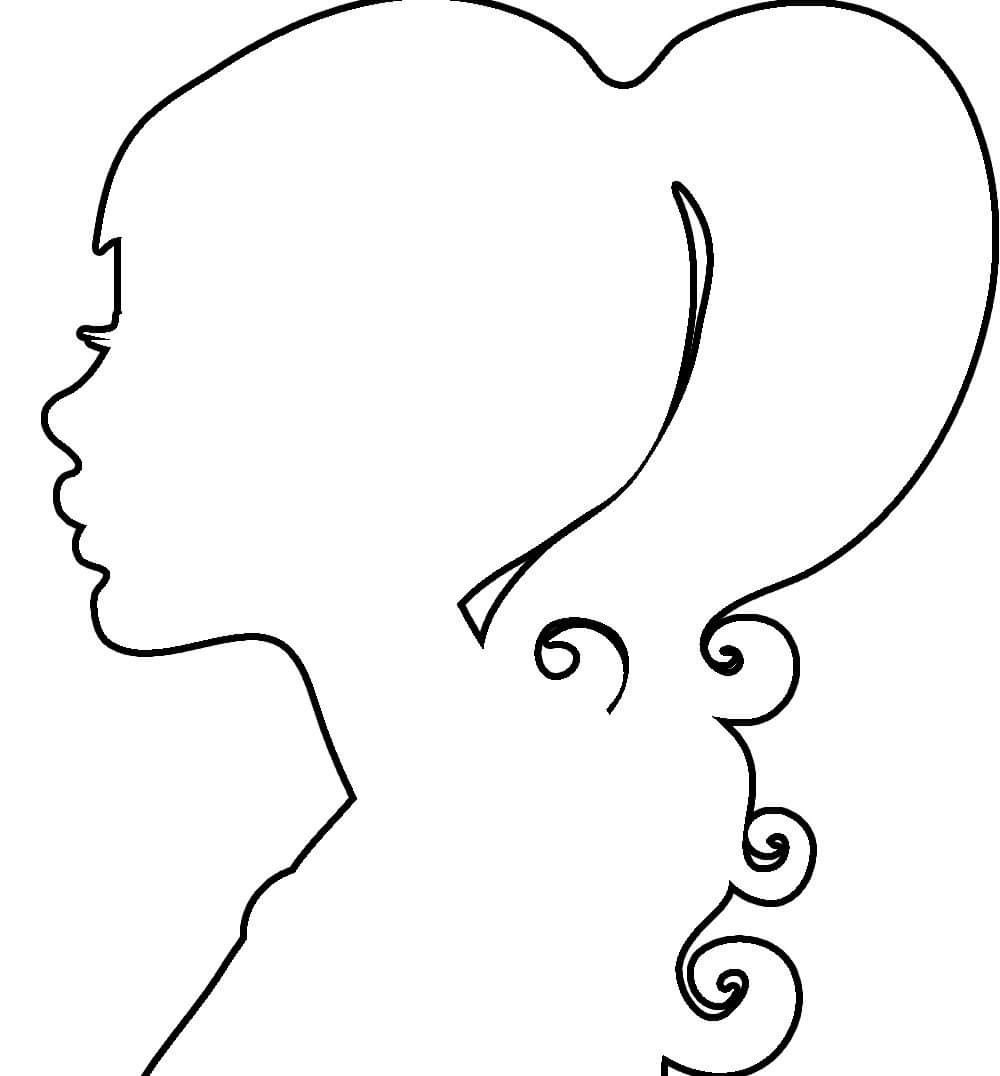 Вытынанка лицо девушки