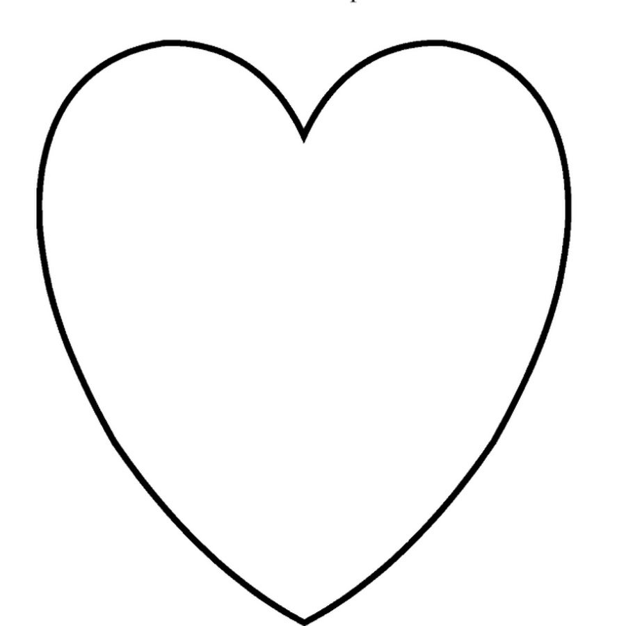 Сердце трафарет