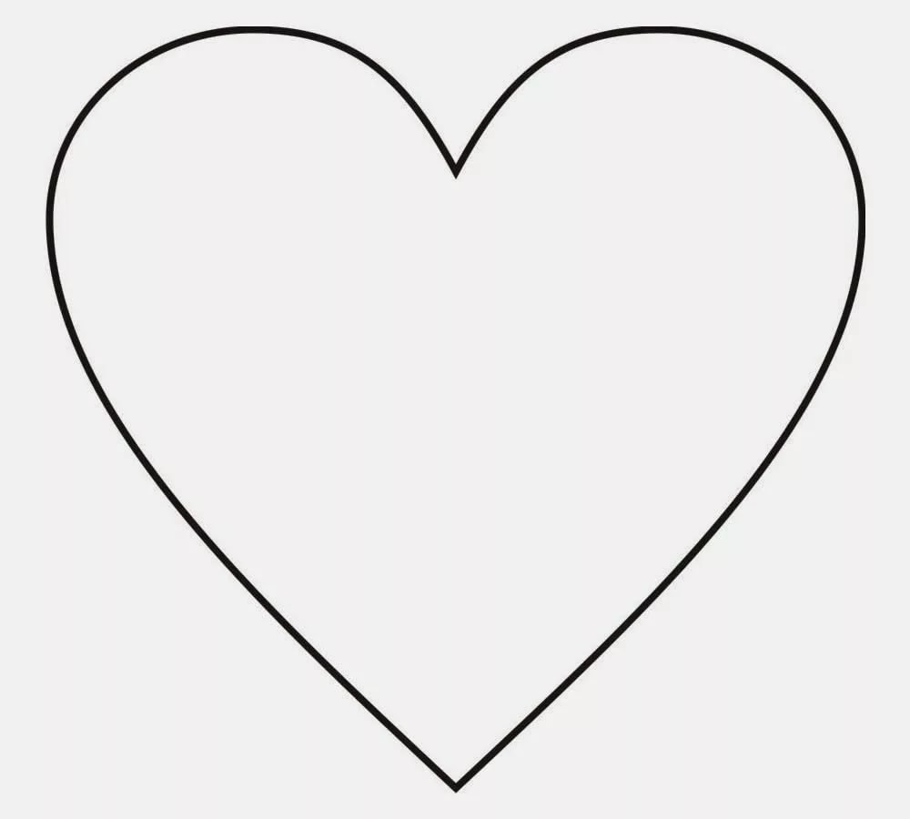 Сердце раскраска