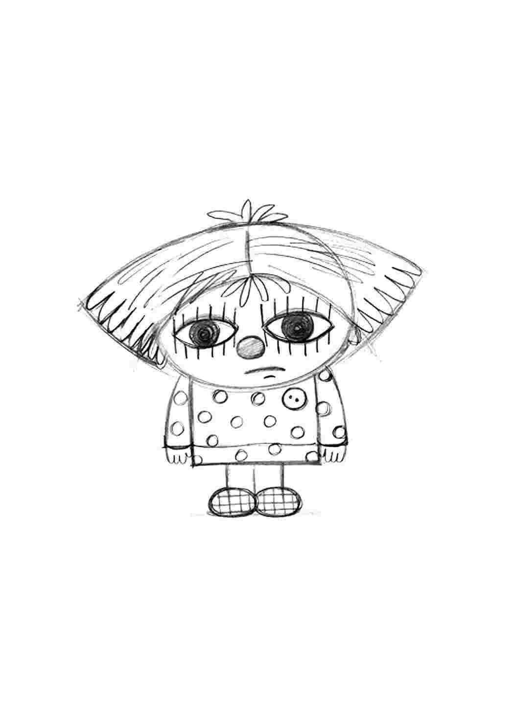 Раскраска к сказке Домовенок Кузька