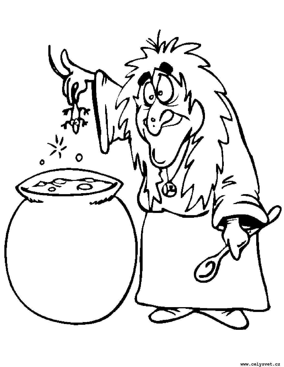 Кикимора раскраска