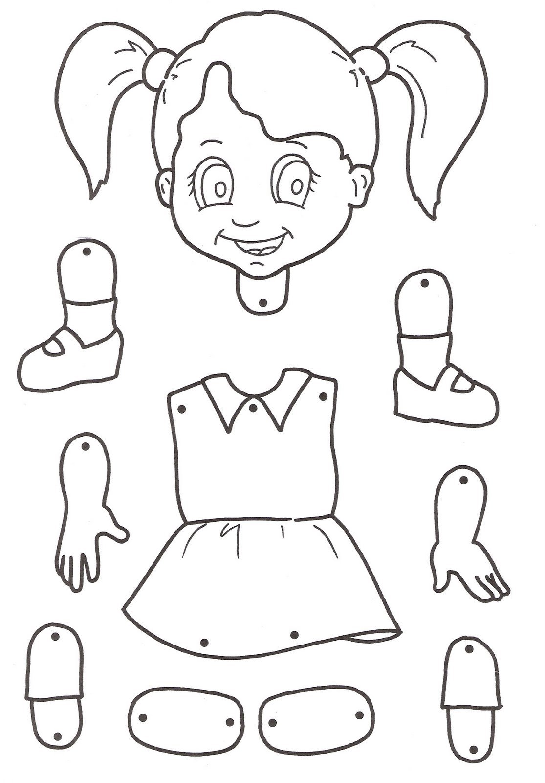 Части тела для вырезания