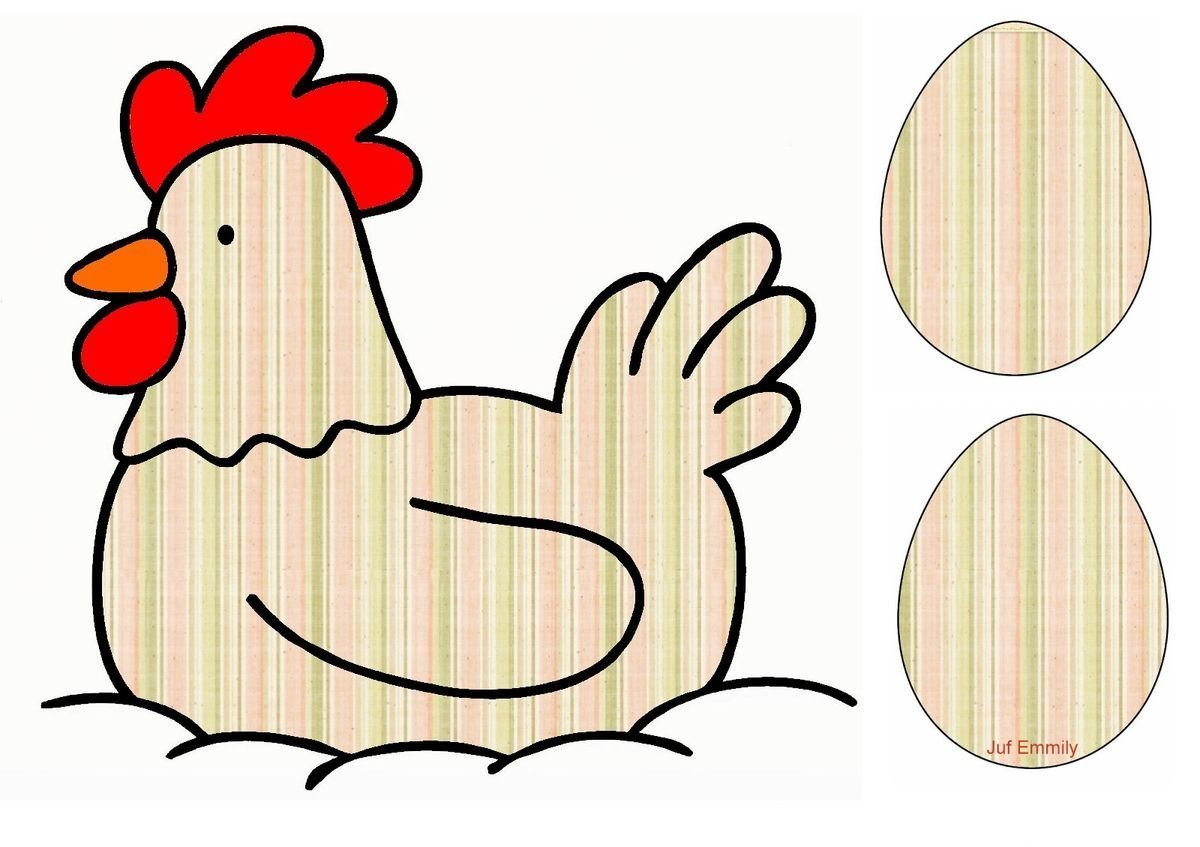 Трафарет петушок для рисования