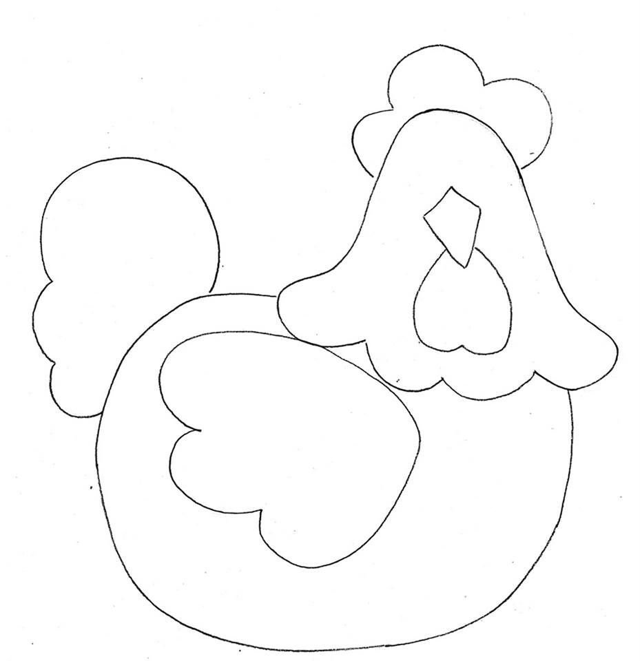 Петух раскраска для малышей