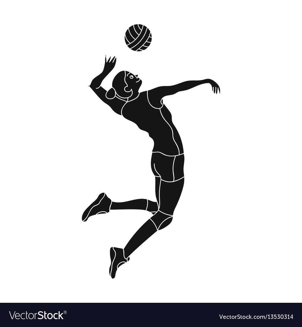 Силуэт волейболистки