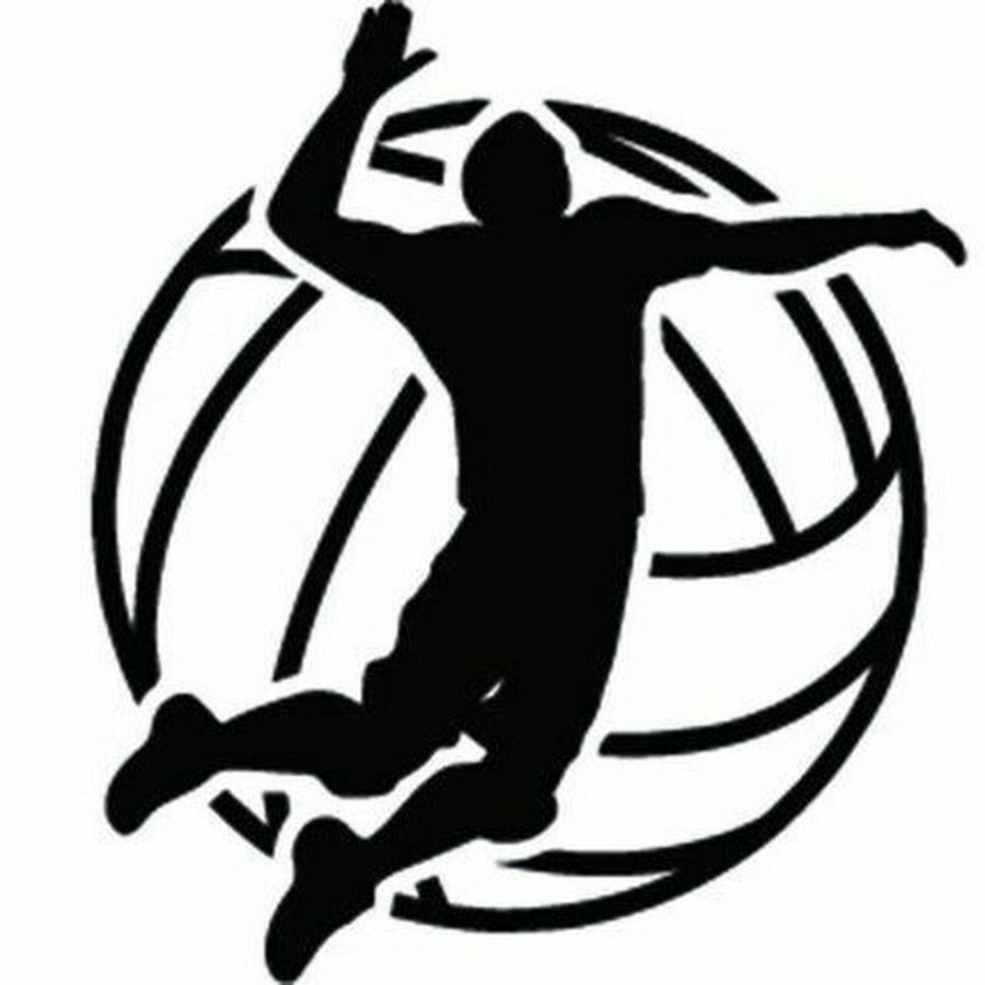 Волейболист подача силуэт