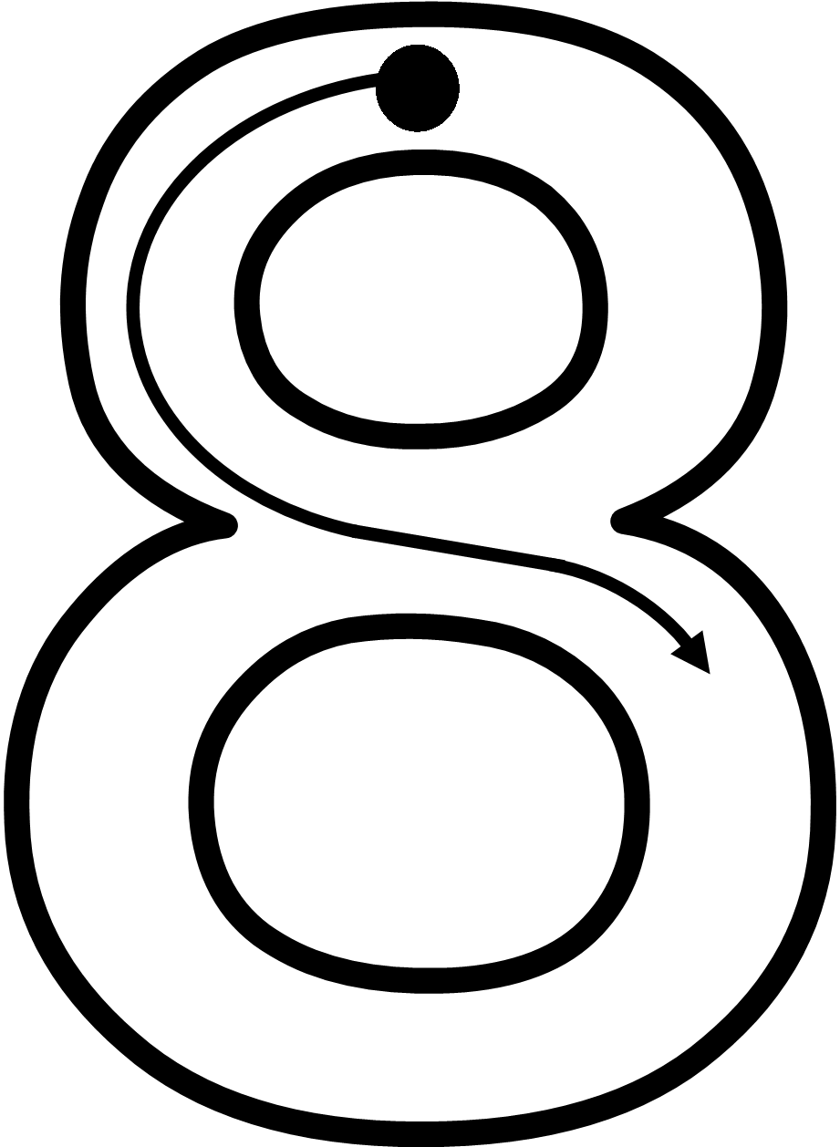 Макет цифры 8