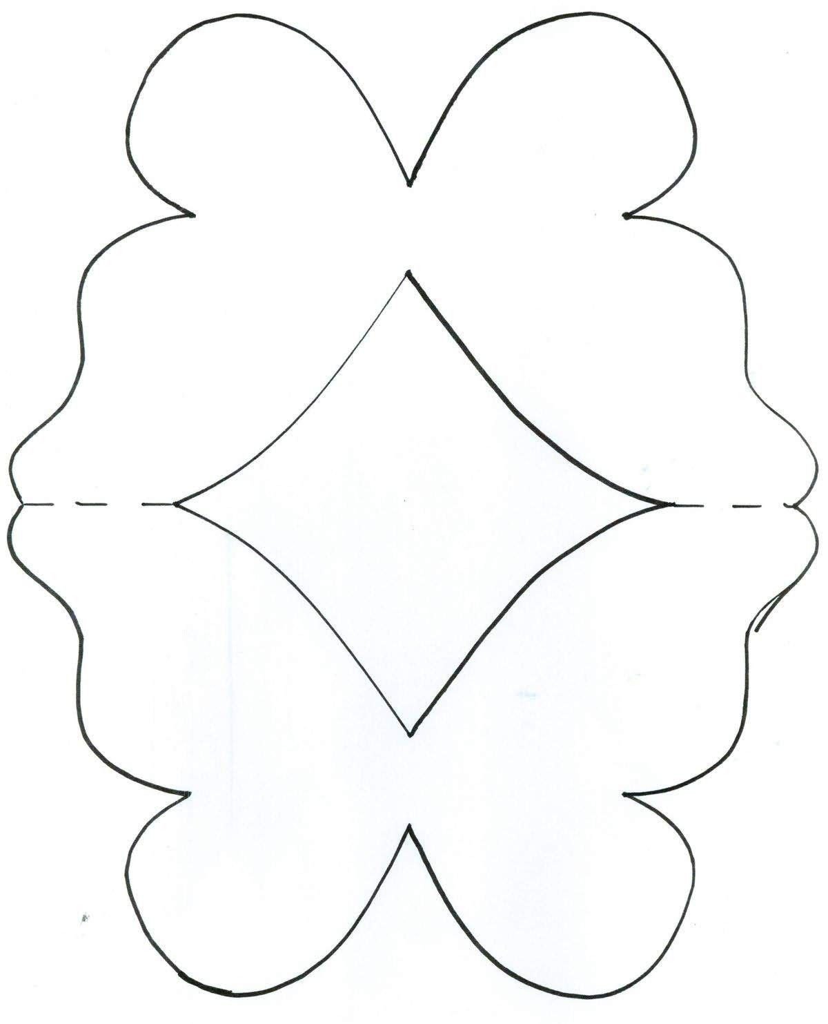 Цифра 3 трафарет