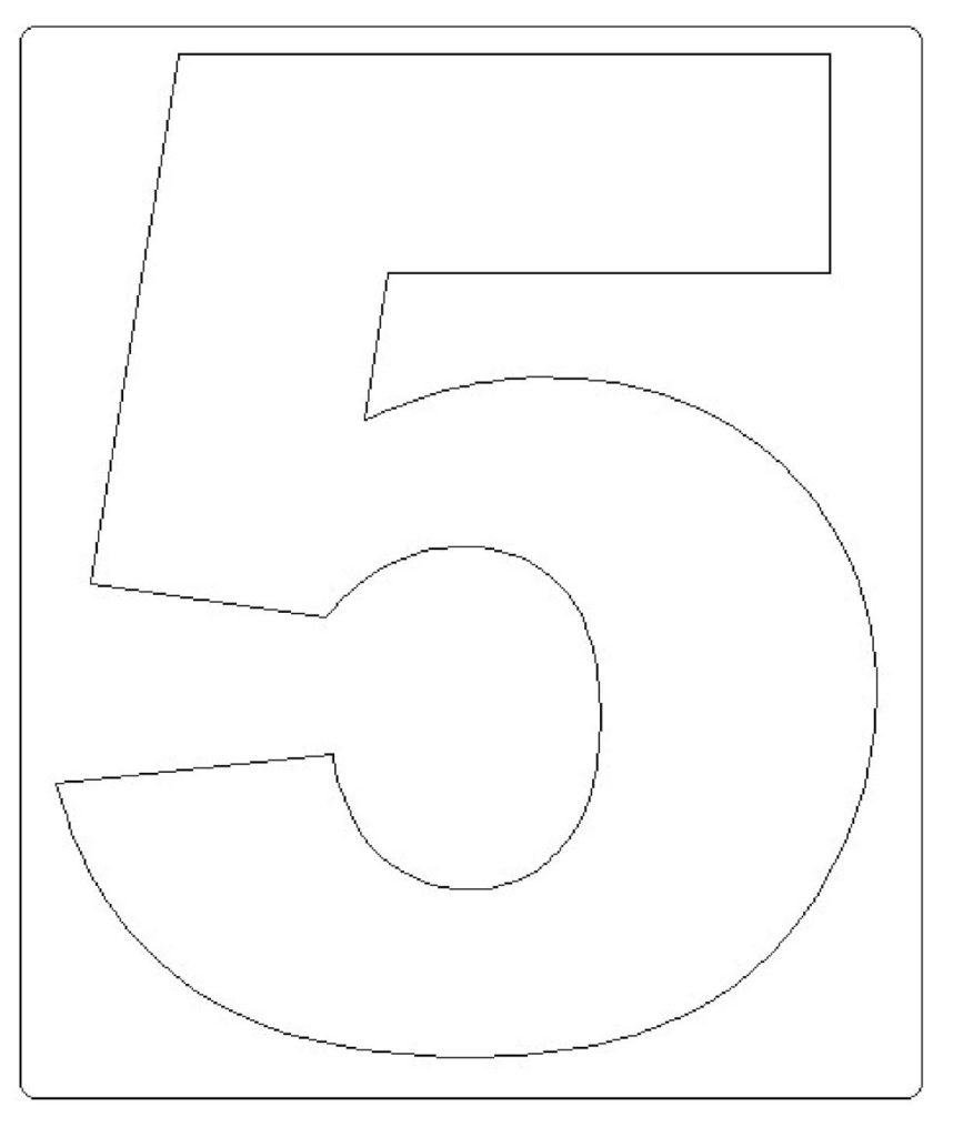 Цифра 3 раскраска