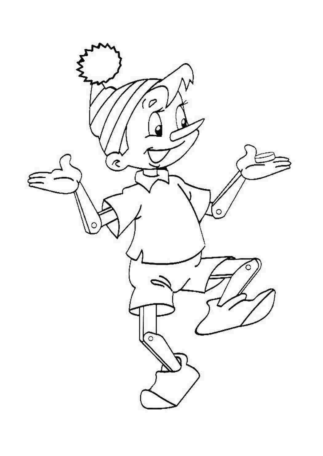 Pinocchio Disney Coloring face