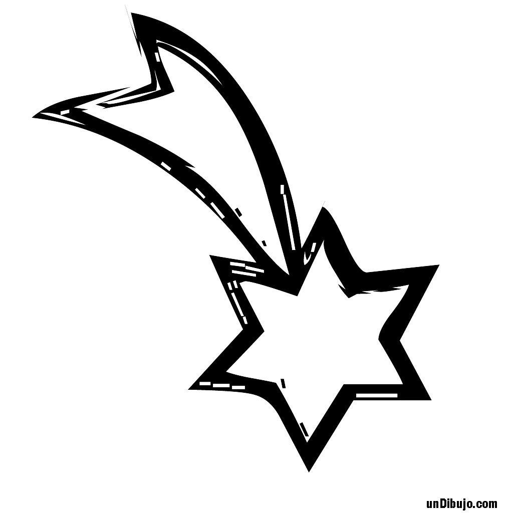 Раскраска звезды и кометы