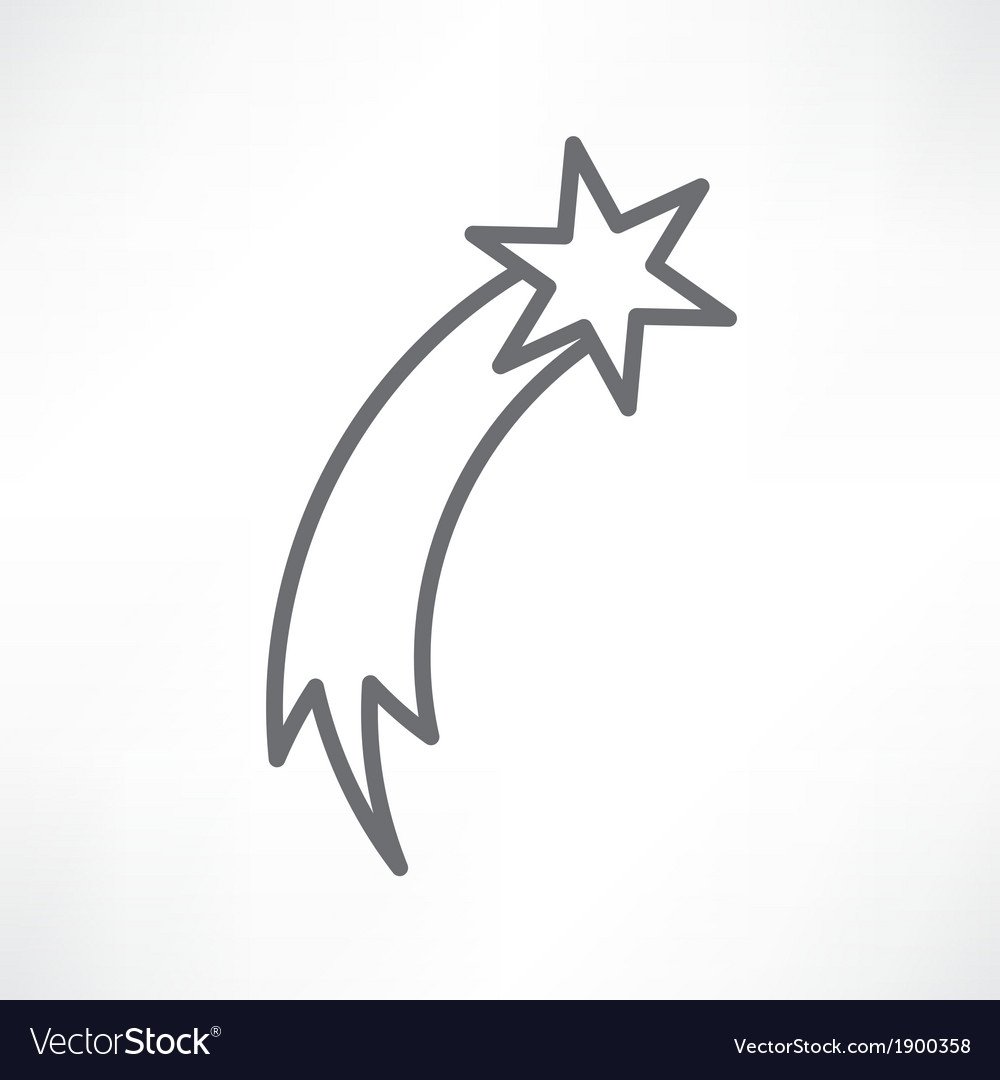 Падающая звезда трафарет