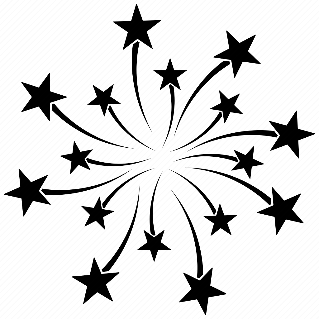 Фейерверк силуэт