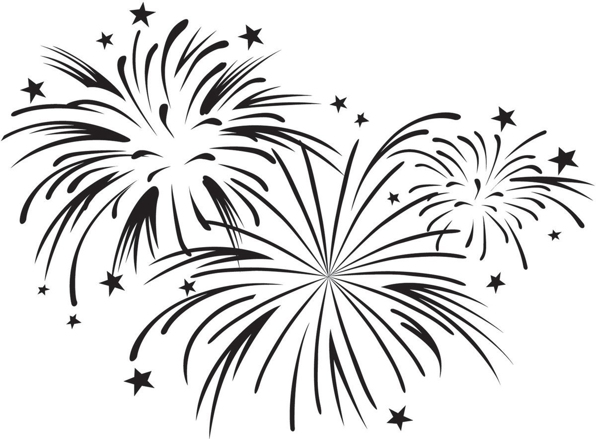 Трафарет на окно новый год звезды