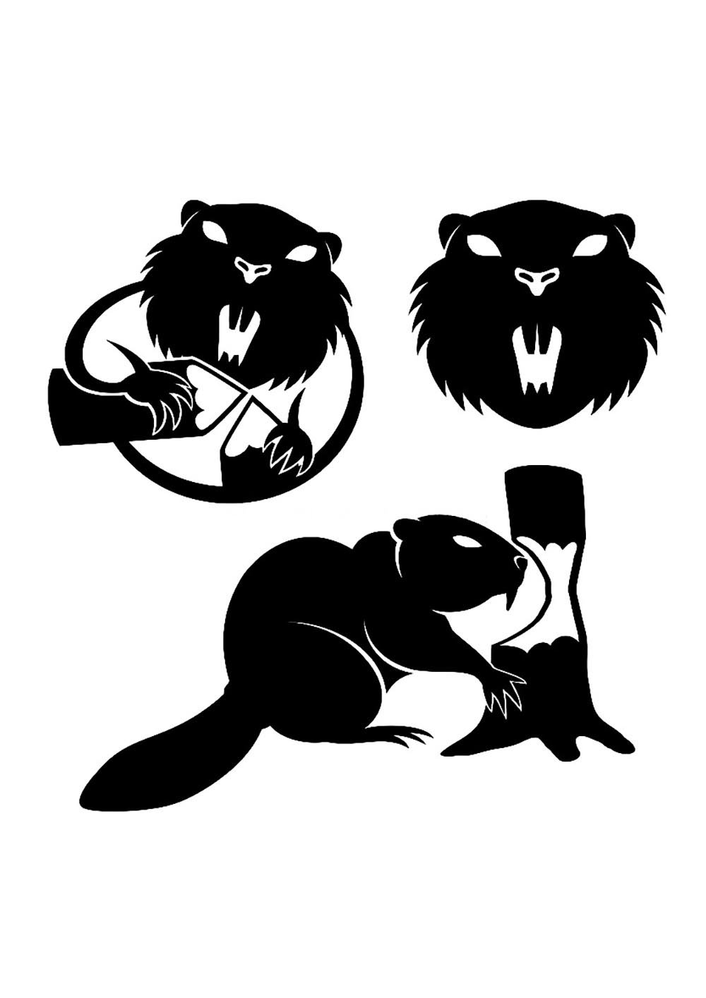 Векторное изображение бобра