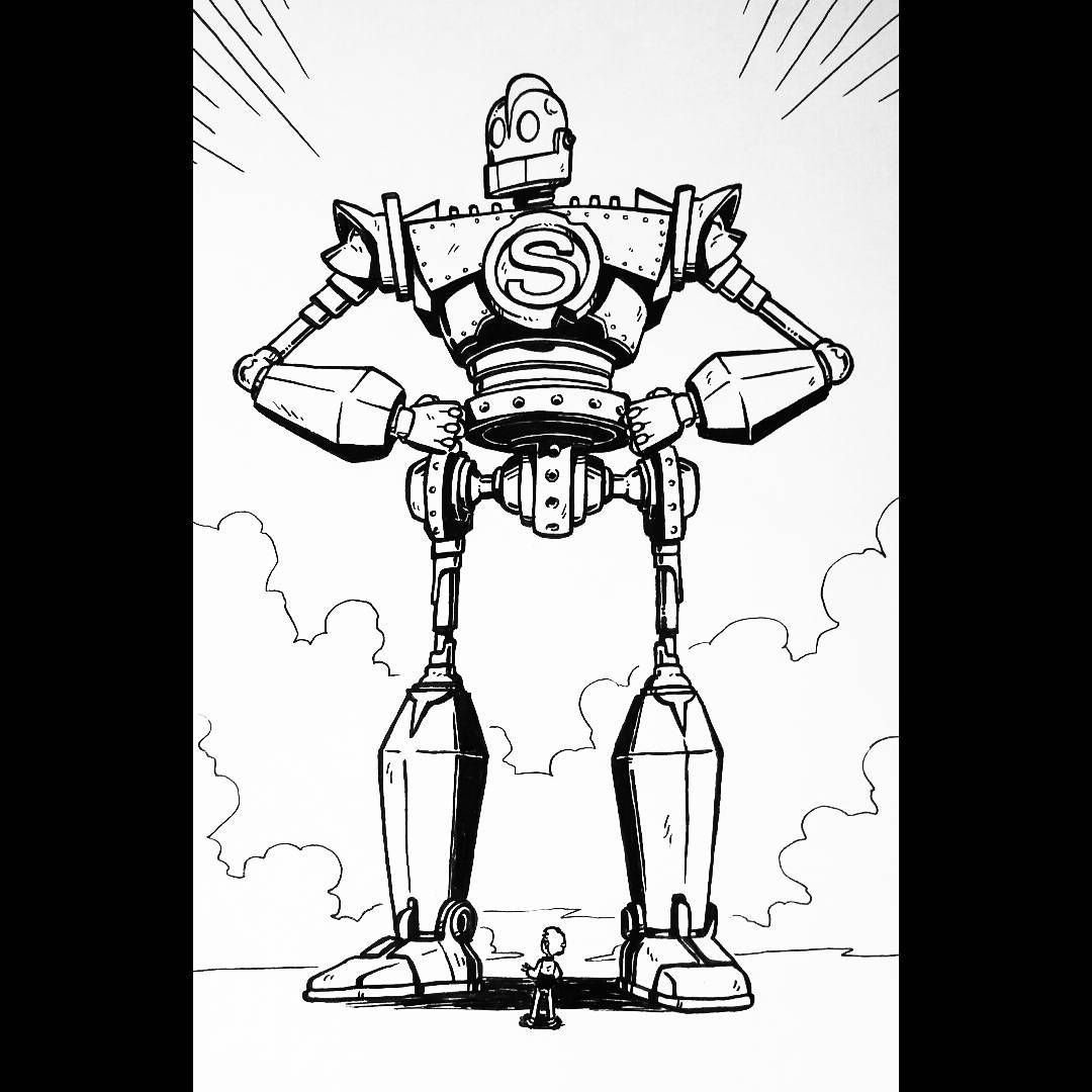 Робот трафарет