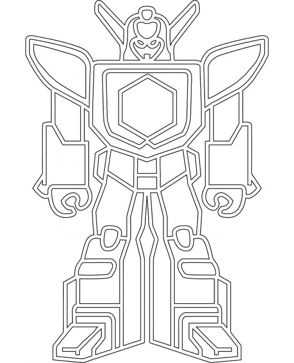 Робот робик раскраска