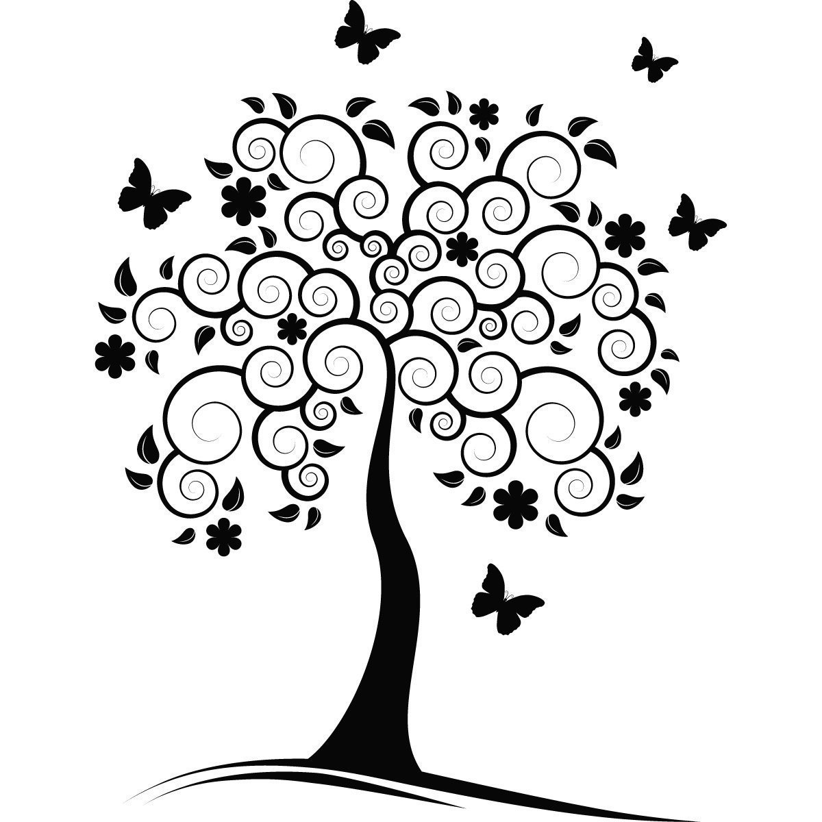 Трафарет "дерево"