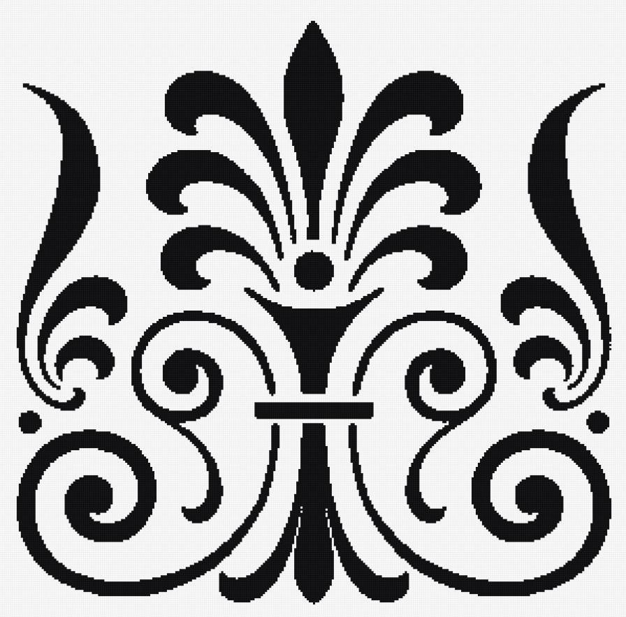 Ажурный трафарет для вырезания