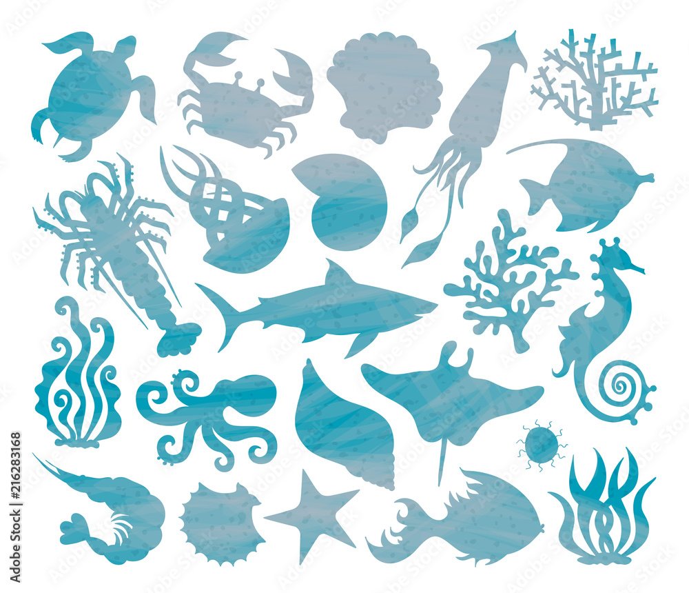 Силуэт подводного мира