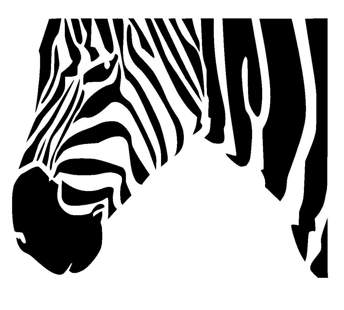 Трафарет зебры для рисования