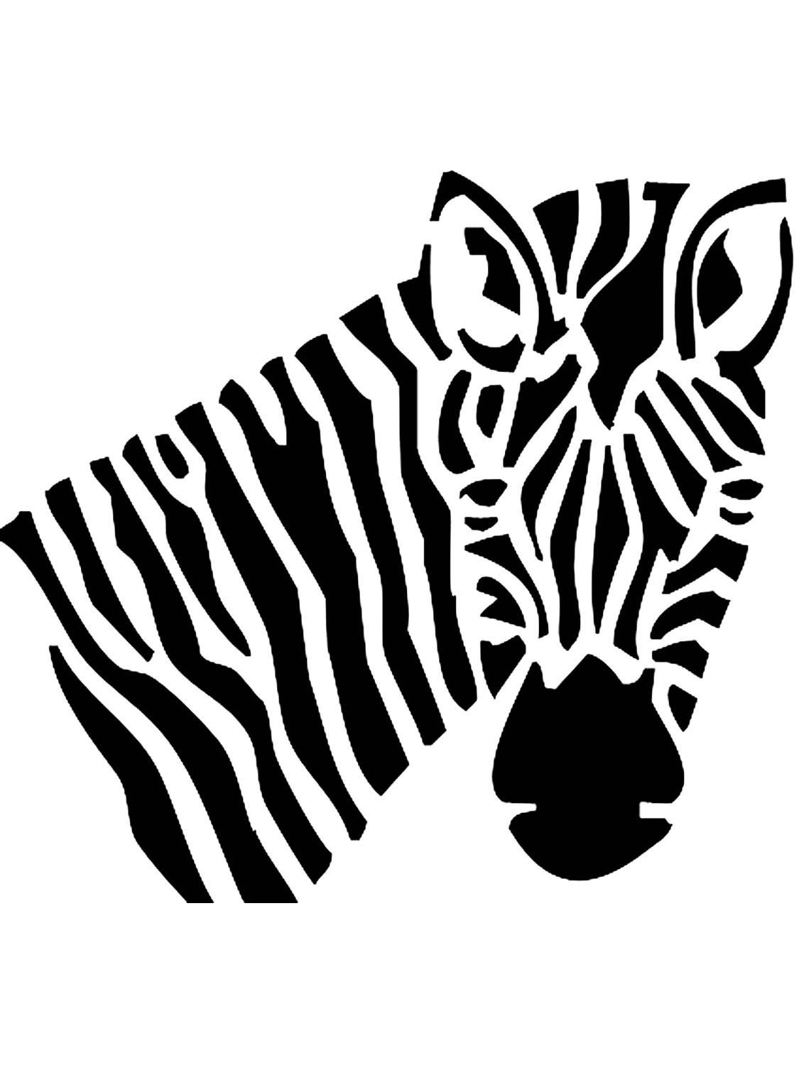 Трафарет Зебра